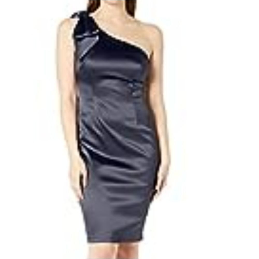 BRAND NEW CALVIN KLEIN ONE SHOULDER SLEEVELESS SHEATH DRESS